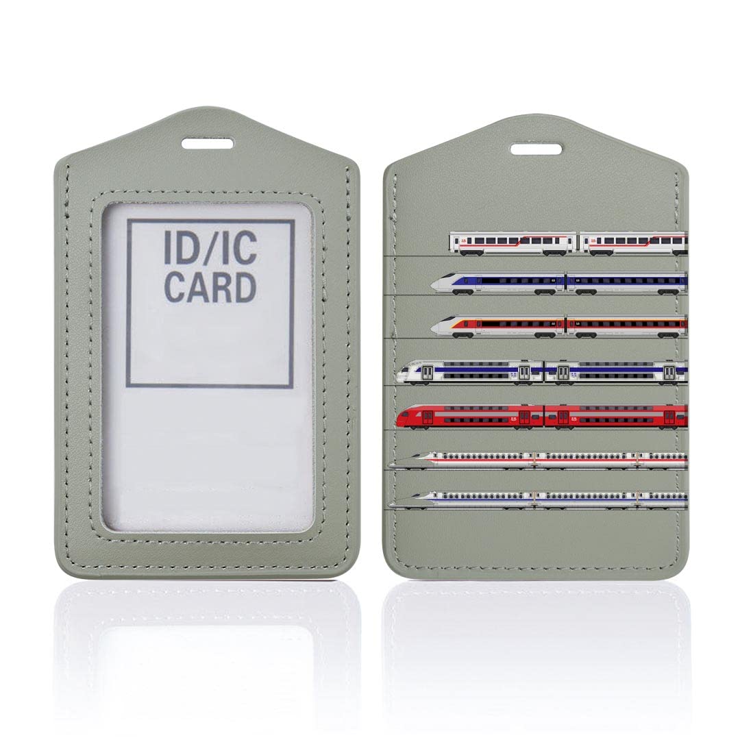 Amazon.co.jp: パスケース 定期入れ IC IDカード入れ グレー